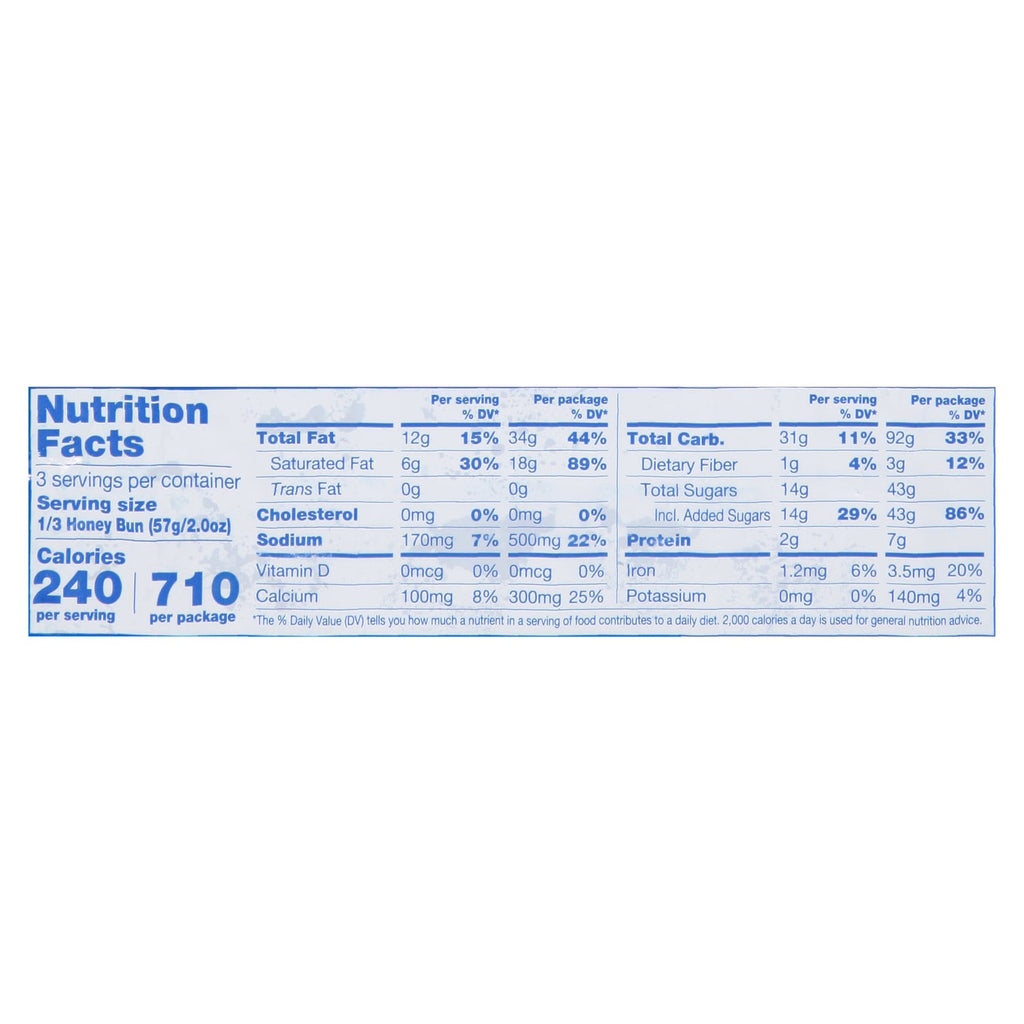 Tastykake Iced Honey Bun, 6 oz.