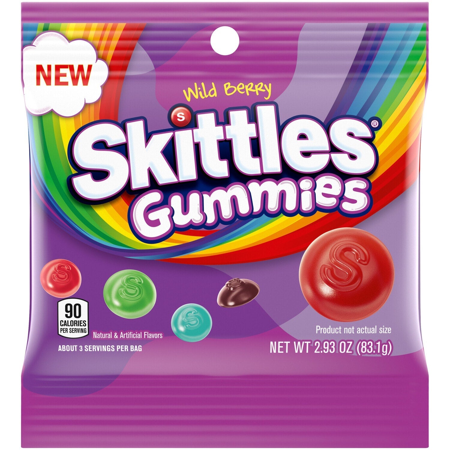 SKITTLES Wild Berry Gummy Candy (2.93oz)