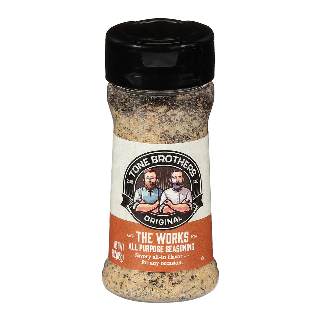 Tone Brothers Seasoning - The Works All Purpose Seasoning, 3 oz.