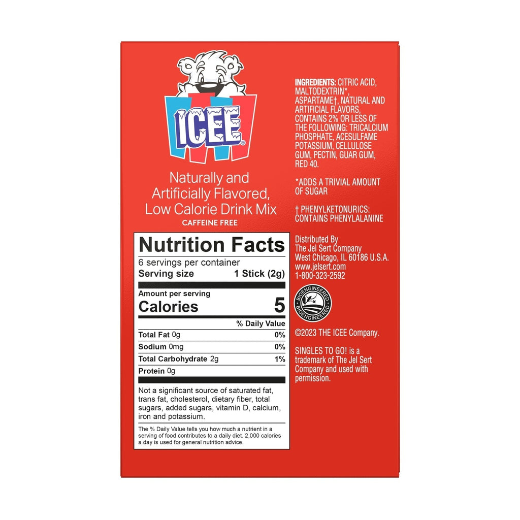 ICEE Cherry-flavored Drink Sticks, 1-ct.