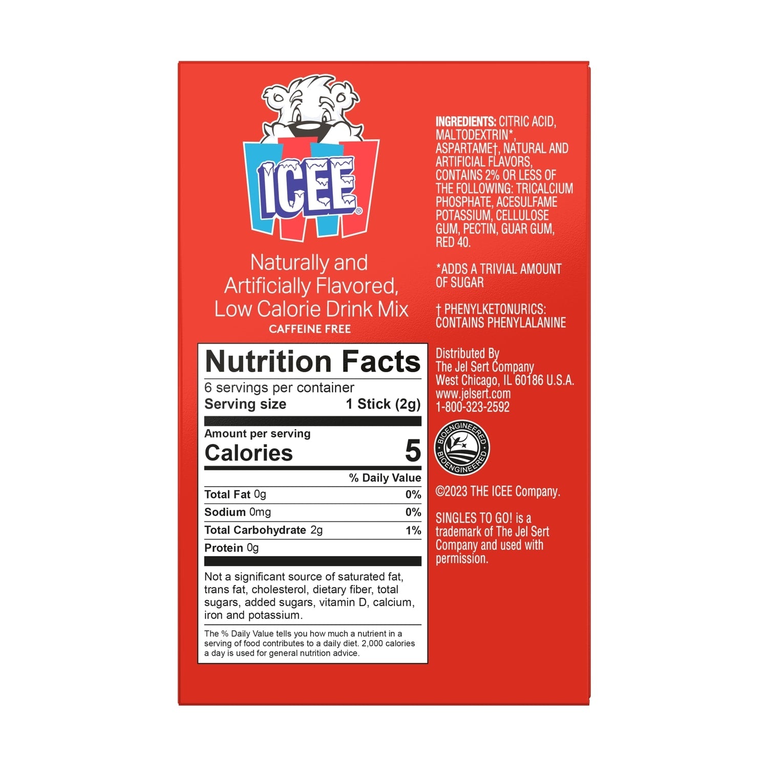ICEE Cherry-flavored Drink Sticks, 1-ct.