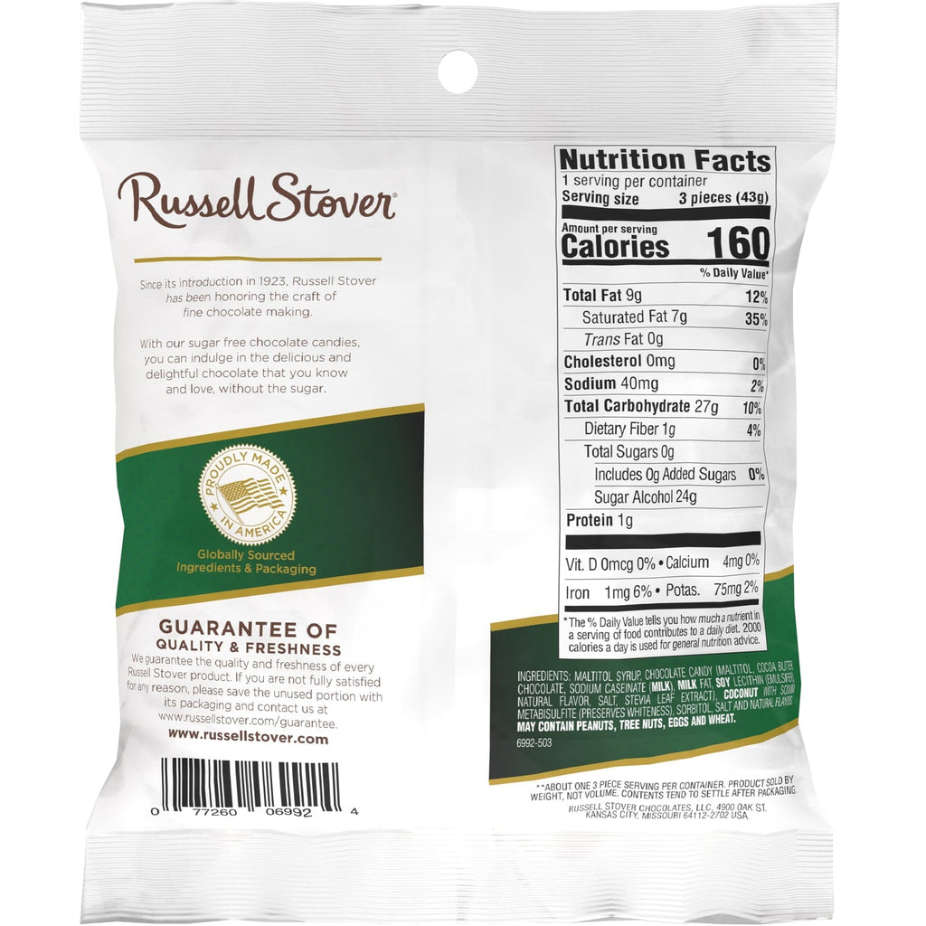 Russell Stover Sugar Free Coconut-Flavored Chocolate Candy, 1-ct.