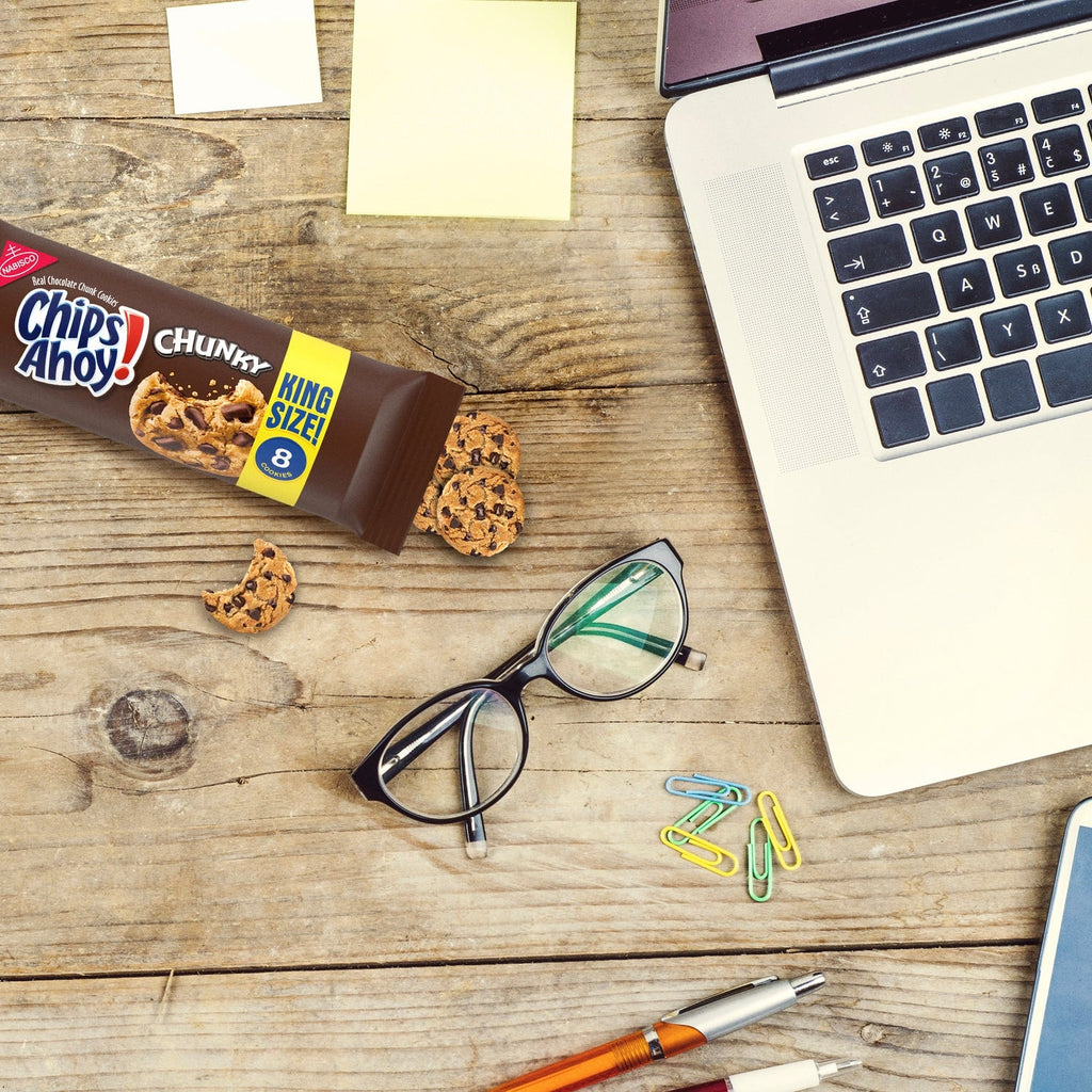 Nabisco King-Size Chips Ahoy! Chunky Chocolate Chip Cookies, 8-ct.