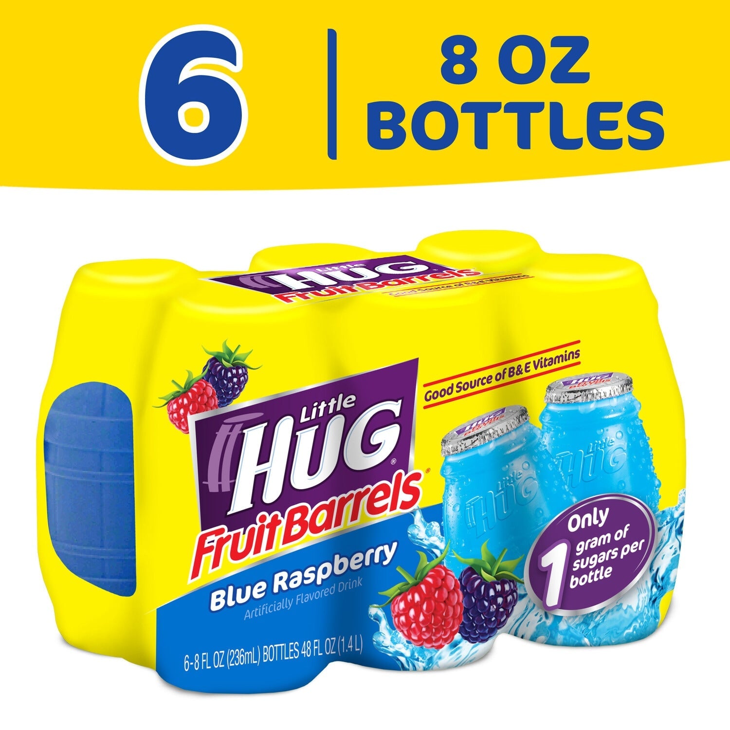 Little Hugs Blue Raspberry Fruit Barrels, 6-ct.