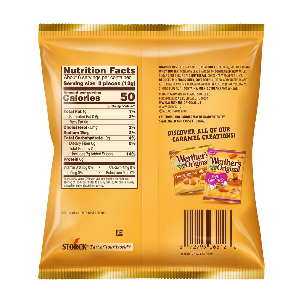 Werther's Original Caramel Apple Filled Hard Candy, 1-ct.