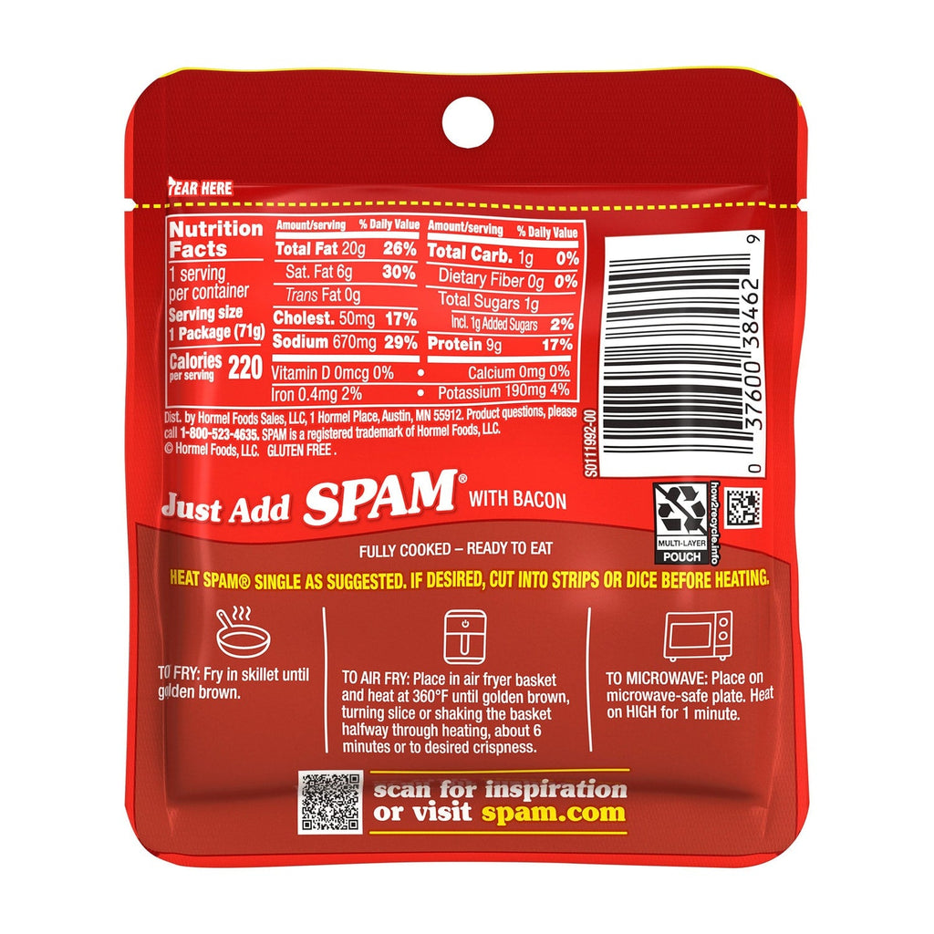 Spam Single Bacon, 1-ct.