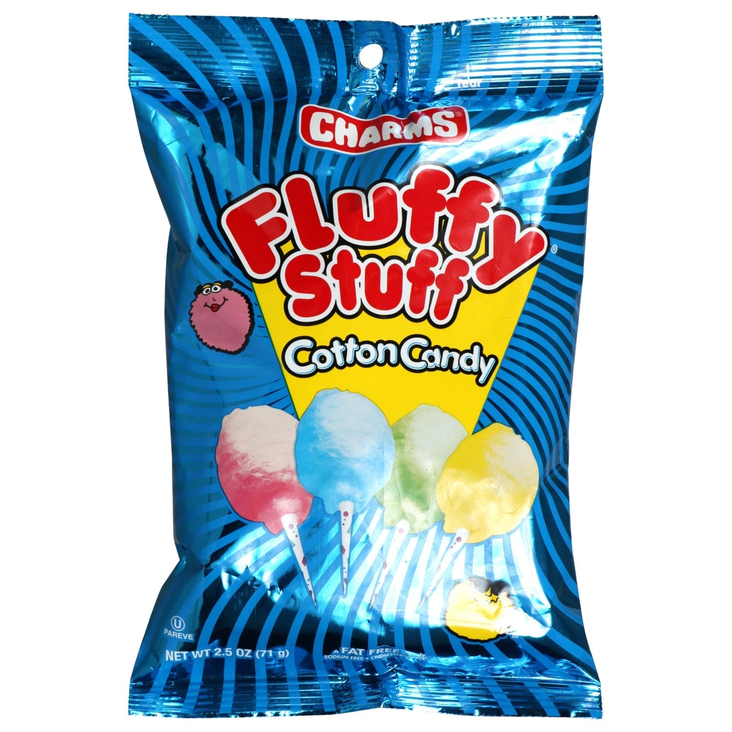 Charms Fluffy Stuff Cotton Candy, 2.5 oz. Bags