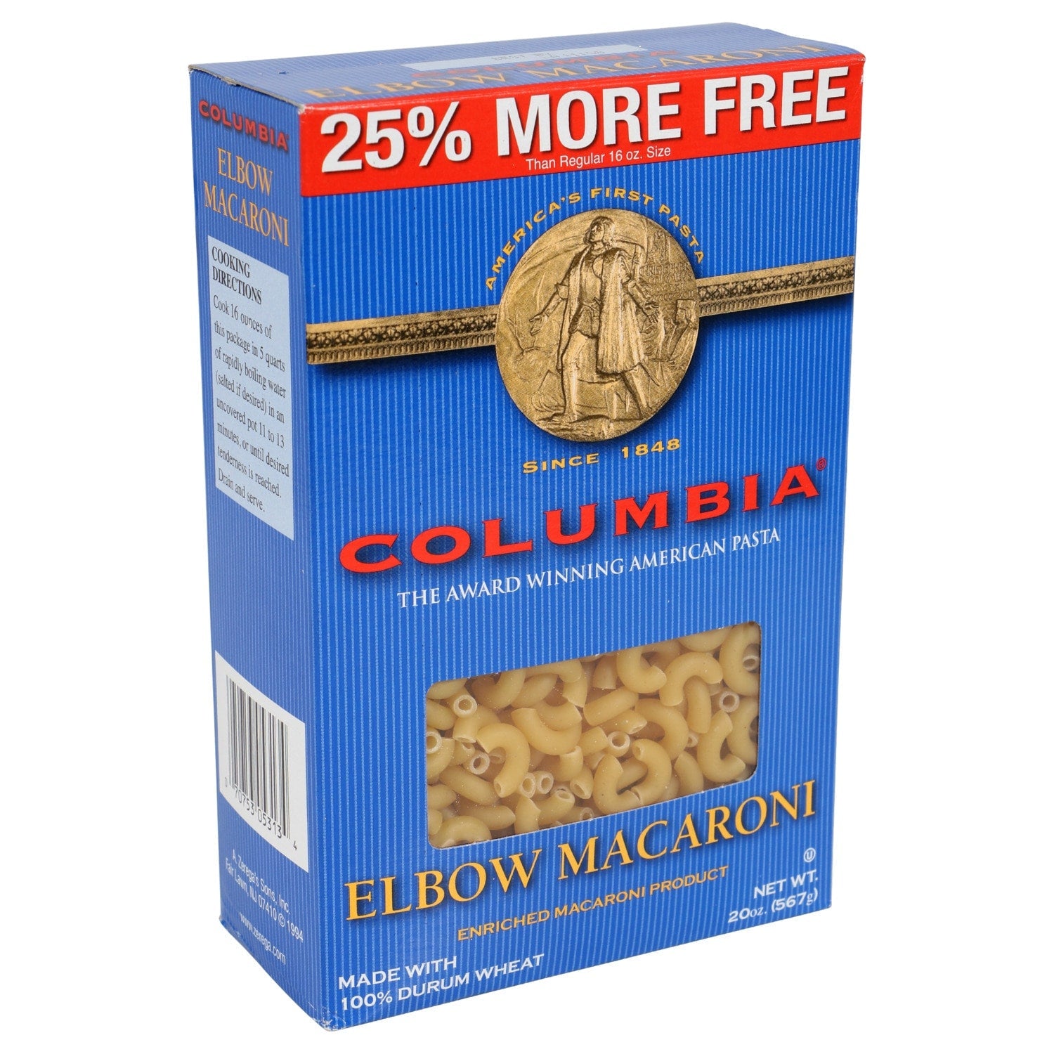Columbia Elbow Macaroni, 20-oz. Bonus Boxes