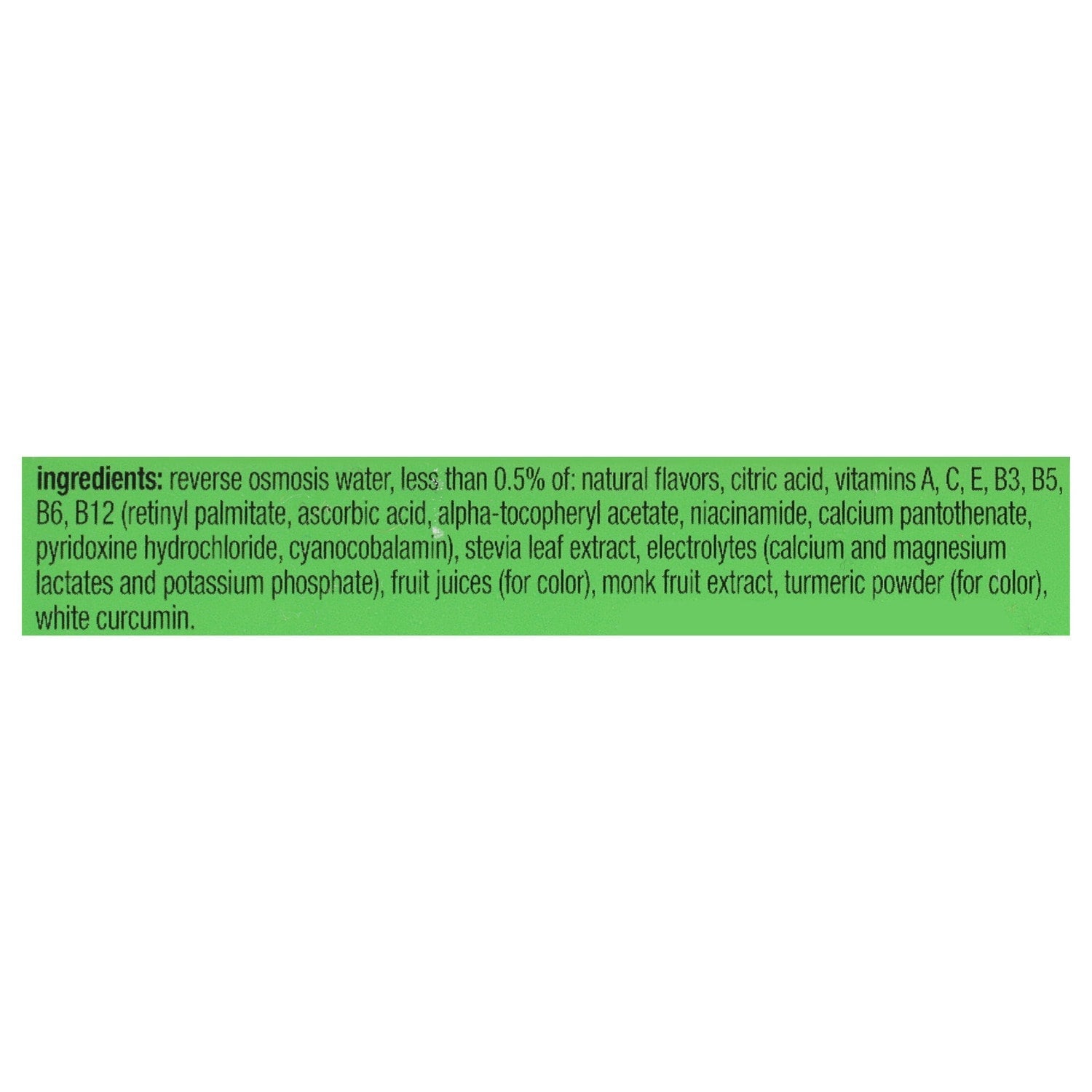 Coconut Lime Flavored Vitamin Water, 1-ct.
