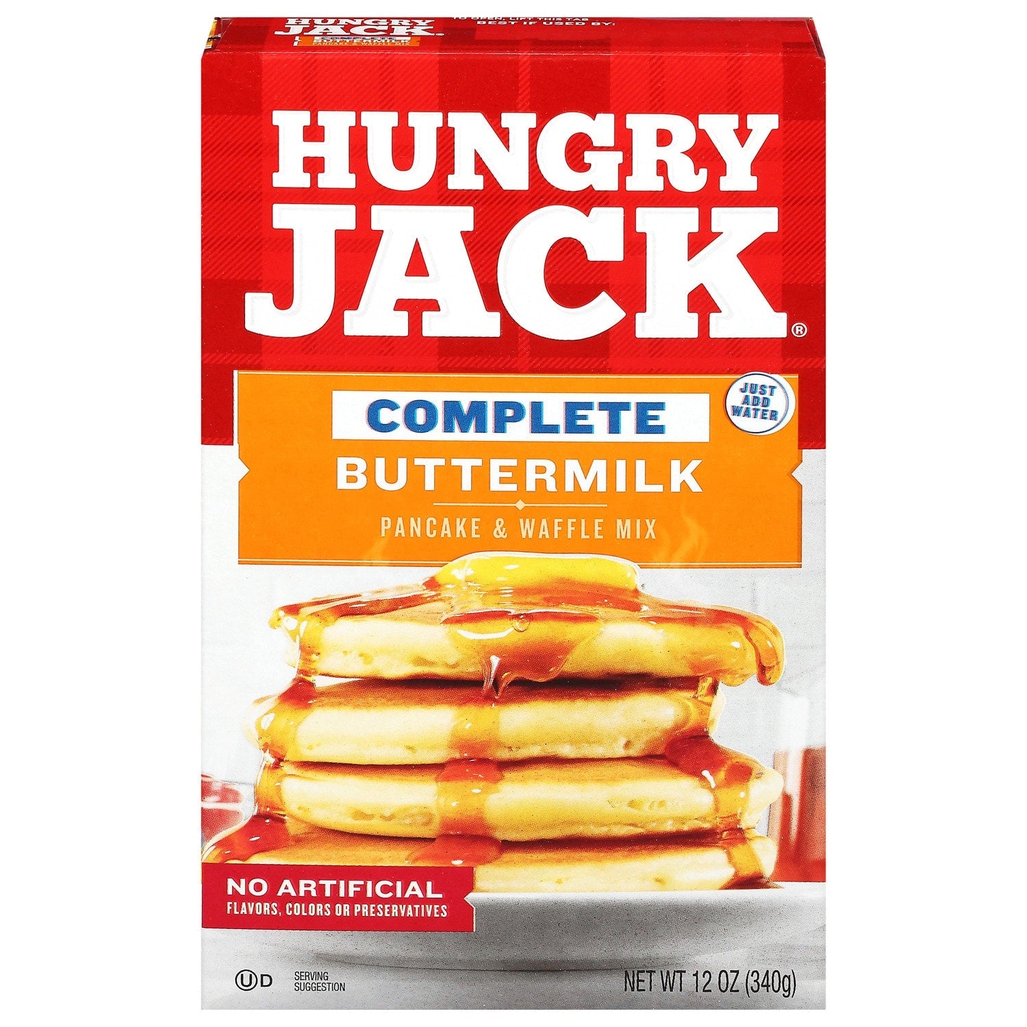 Hungry Jack Complete Buttermilk Pancake &amp; Waffle Mix, 12-oz.