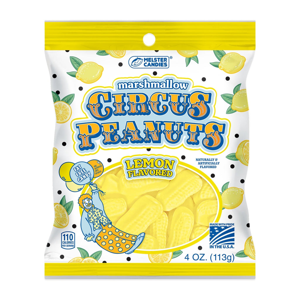 Melster Candies Lemon Flavored Marshmallow Circus Peanuts, 1-ct.