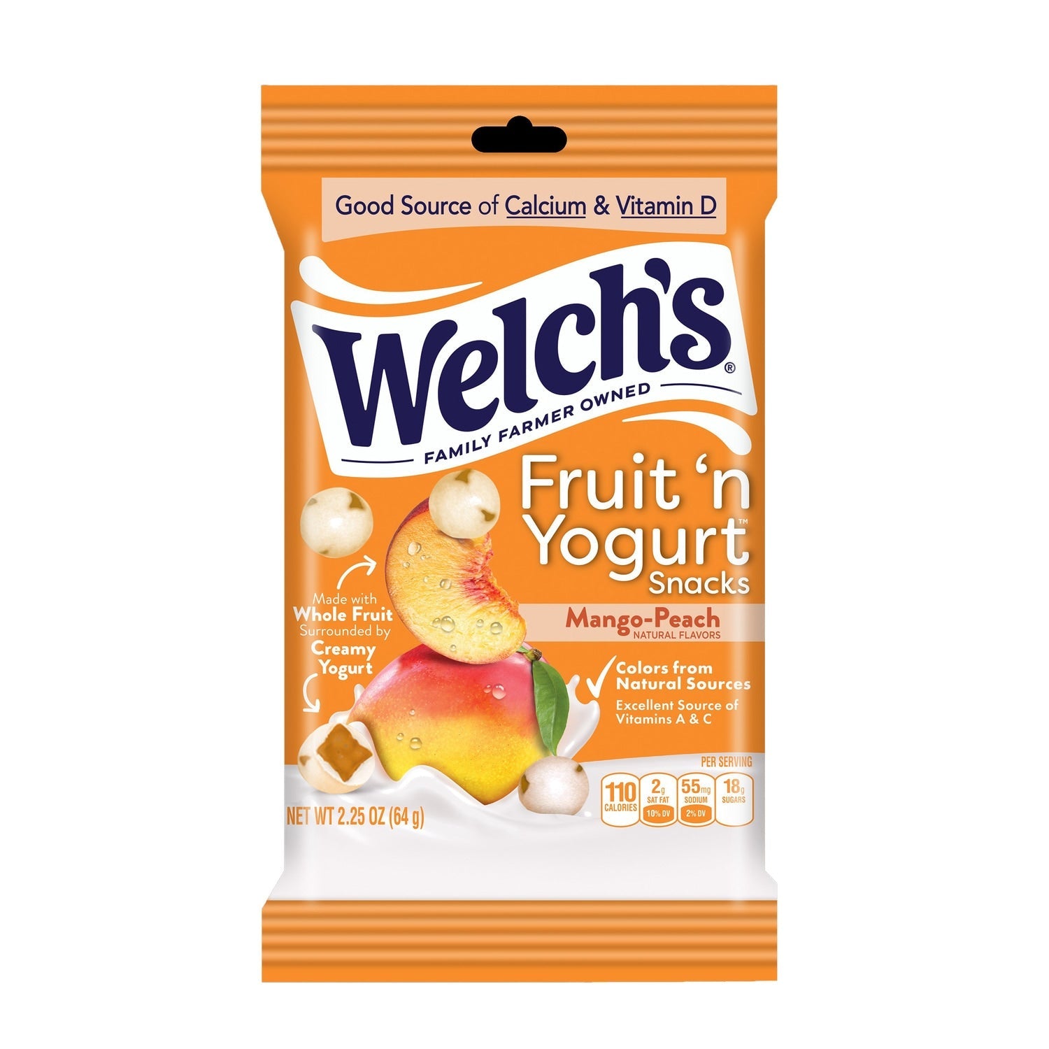 Welch's Mango-Peach Flavored Fruit'n Yogurt Snacks, 1-ct.