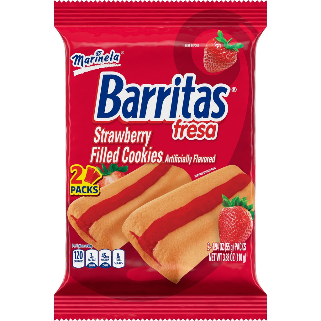 Marinela Barritas Strawberry Filled Cookies, 2-ct. Pack