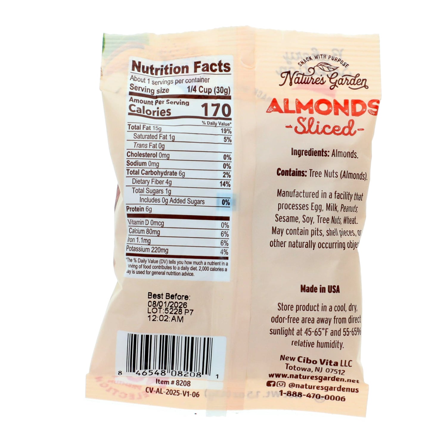 Nature's Garden Sliced Almonds, 1-ct.