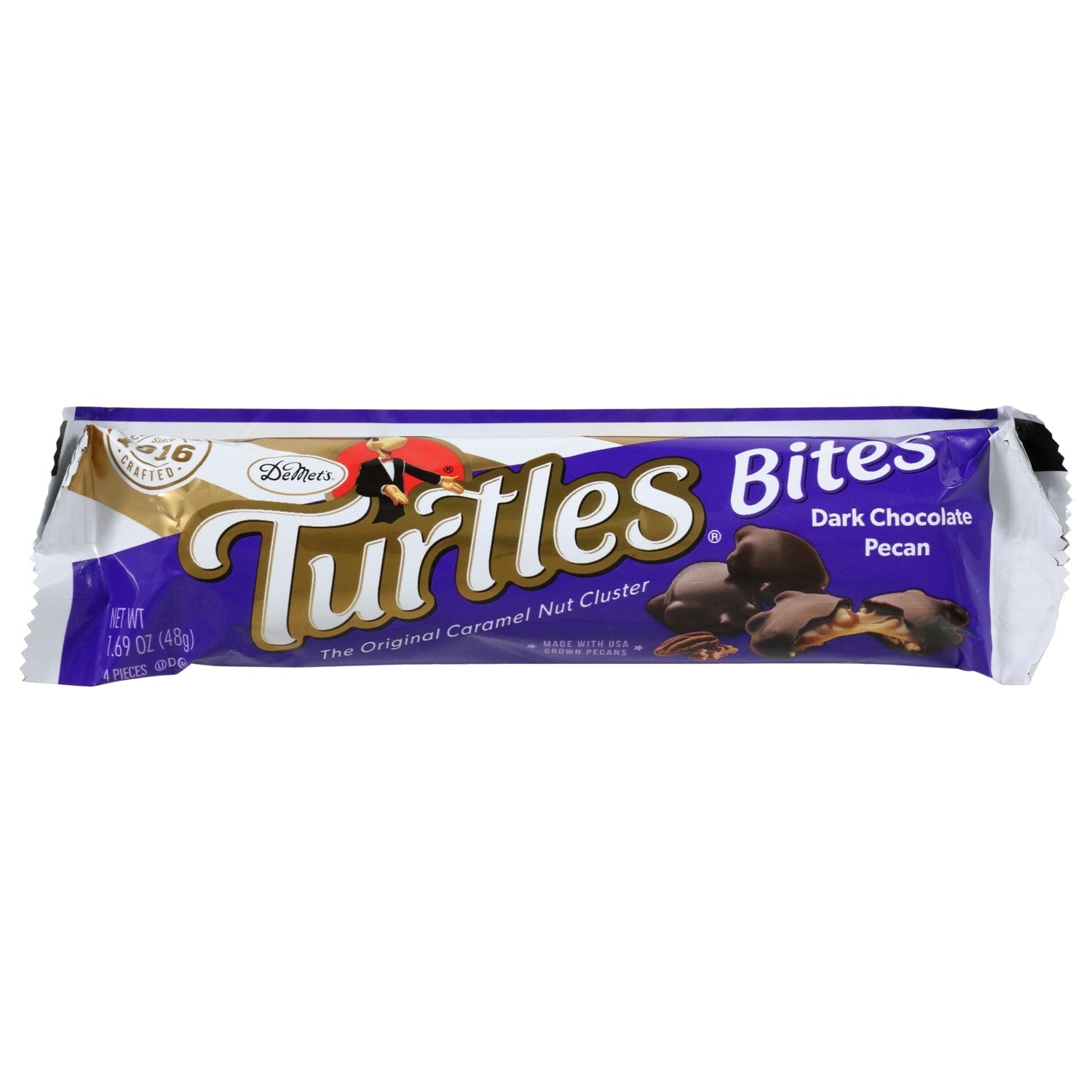 Turtles Bites Dark Chocolate &amp; Pecan Turtle Bar, 1.6 oz.