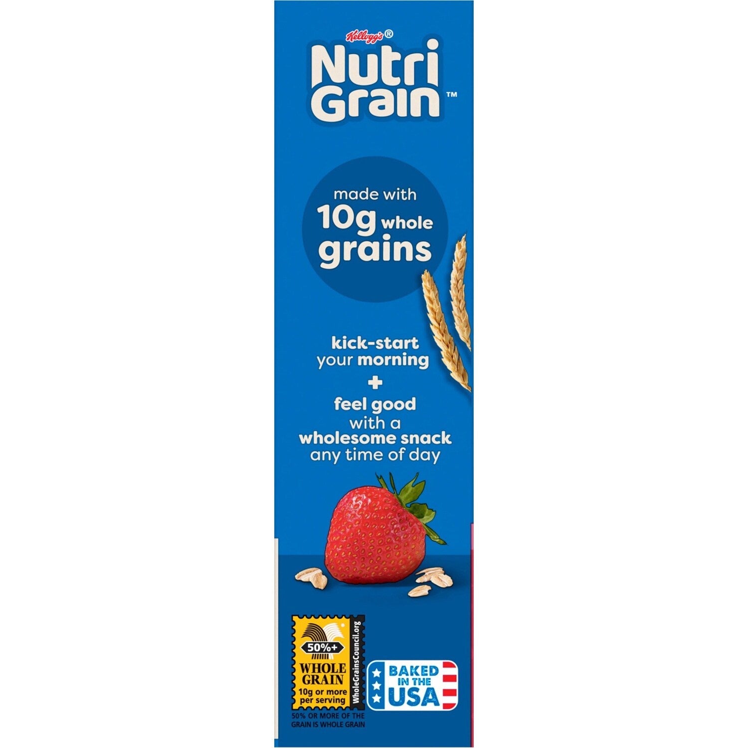 Kellogg's Nutri-Grain Strawberry-flavored Baked Breakfast Bars, 8-pc Pack.