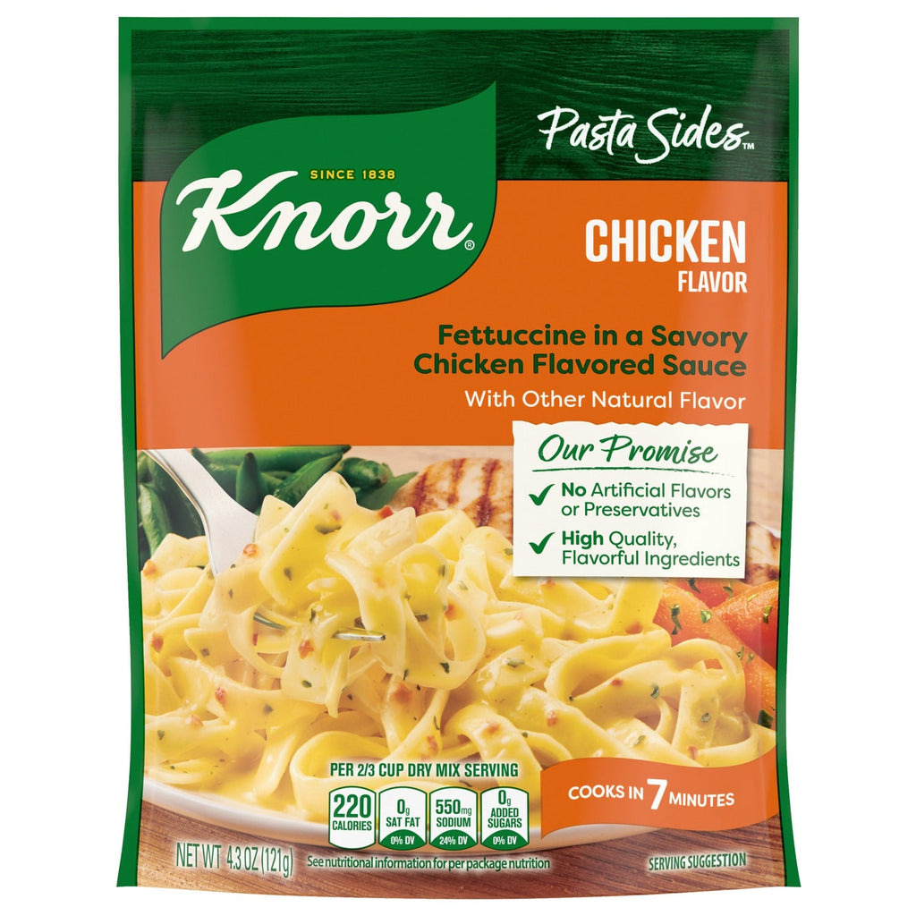 Knorr Pasta Sides Chicken Flavored Fettuccine, 4.3-oz.