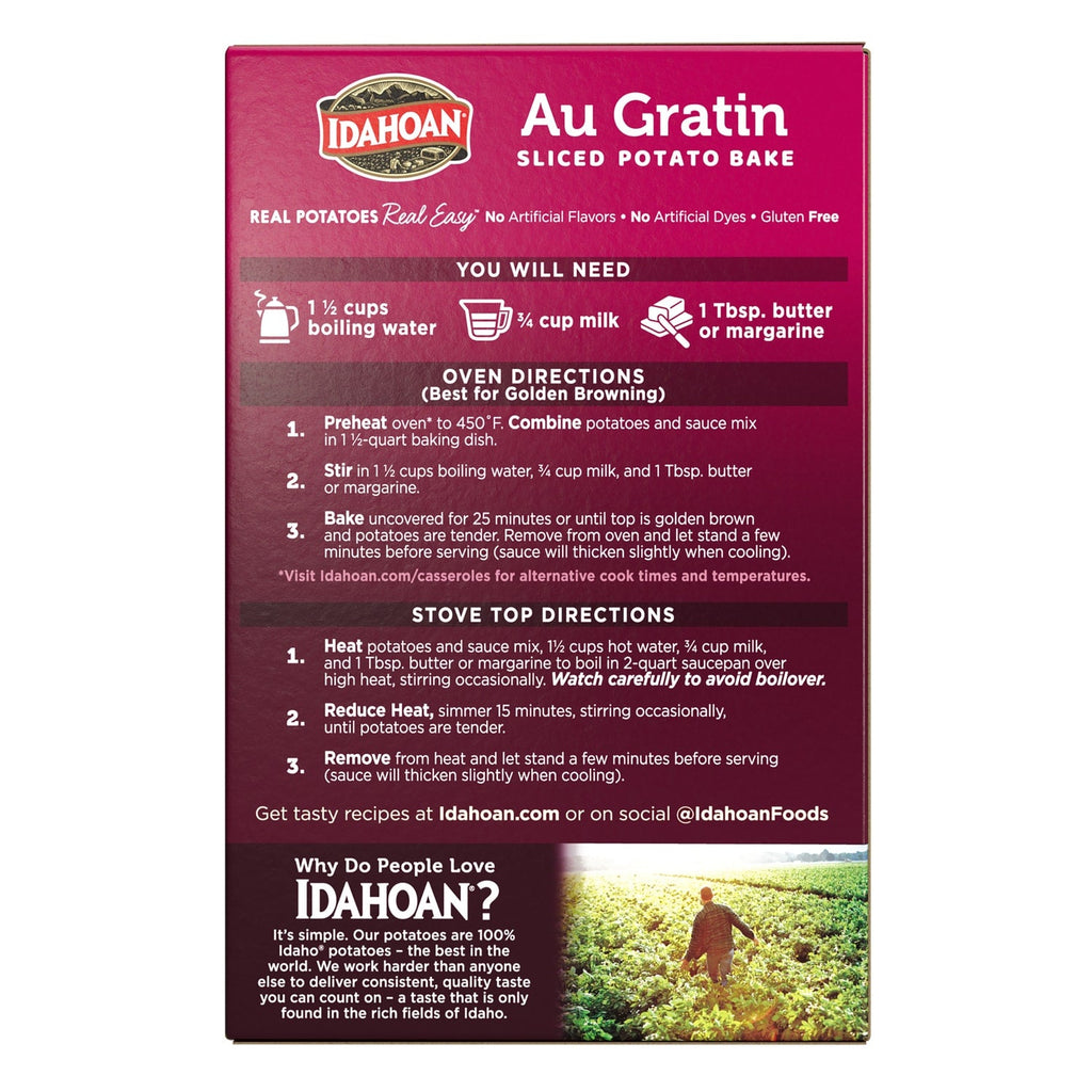 Idahoan Au Gratin Sliced Potato Bake, 1-ct.