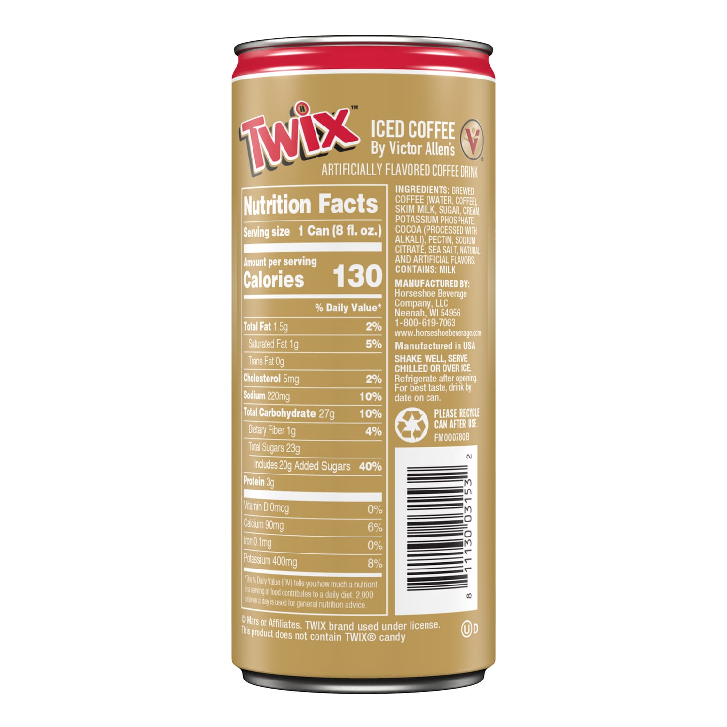 Victor Allen's Twix Iced Lattes, 8-oz.