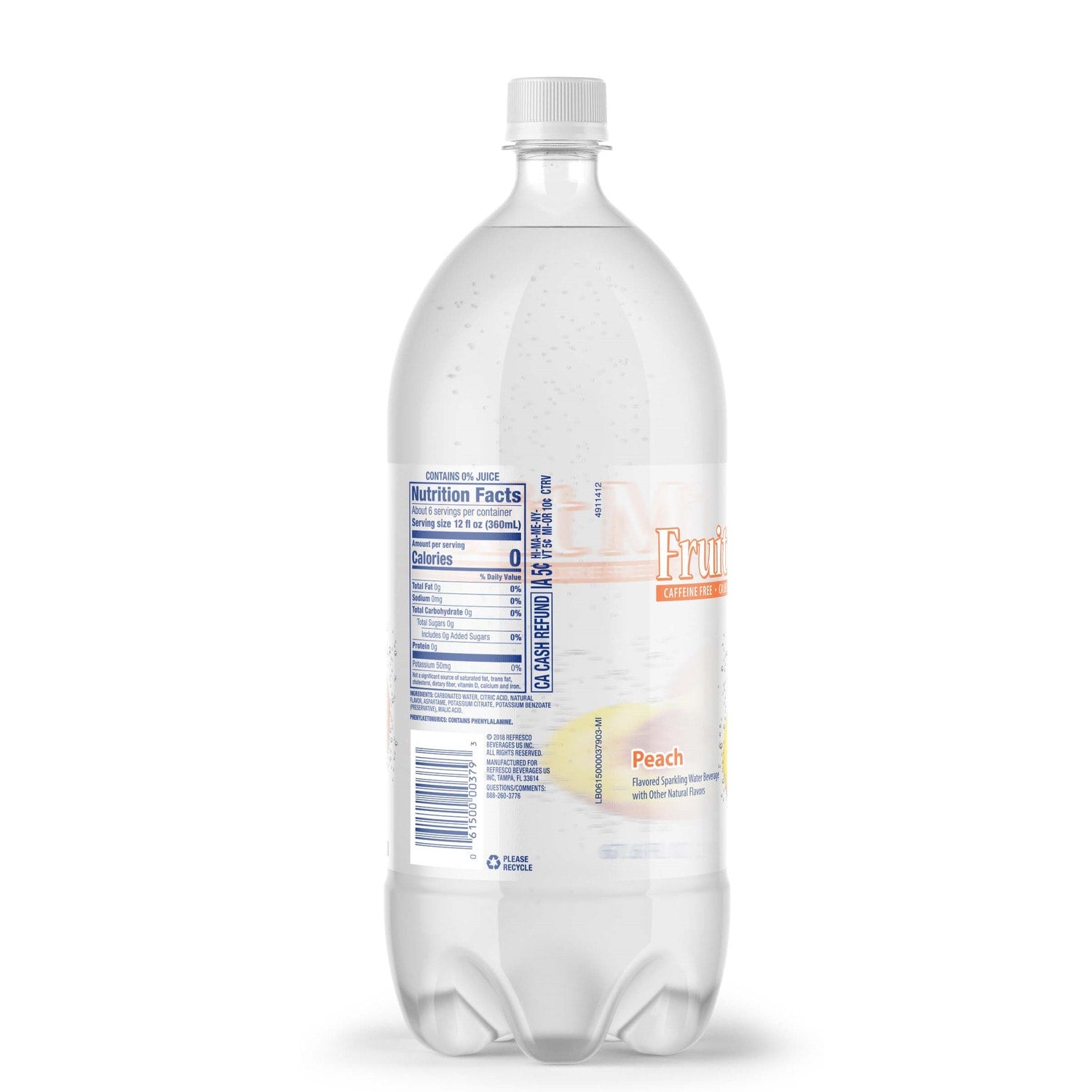 Fruit Mist Sparkling Peach Water, 67.6-oz.