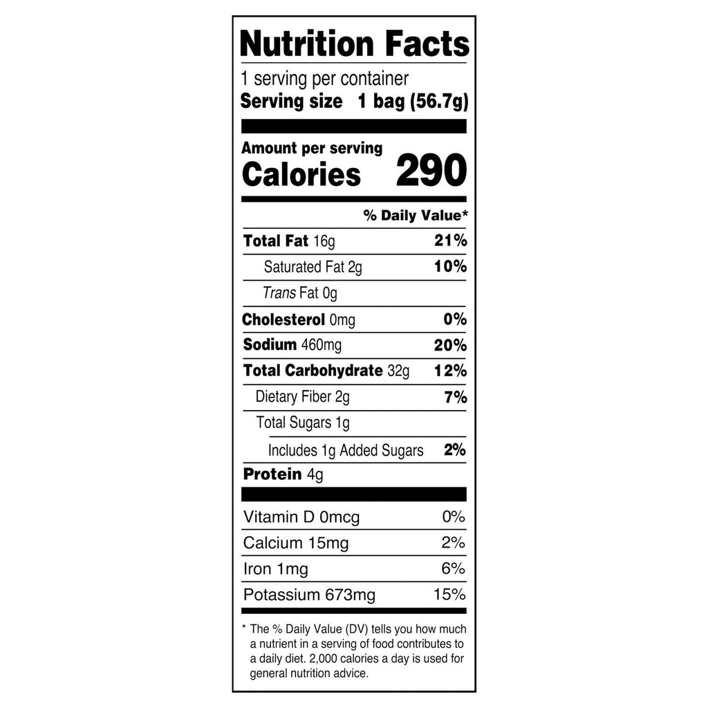 âDirtyâ Deli Style Cracked Pepper and Sea Salt Potato Chips, 2 oz. Bag
