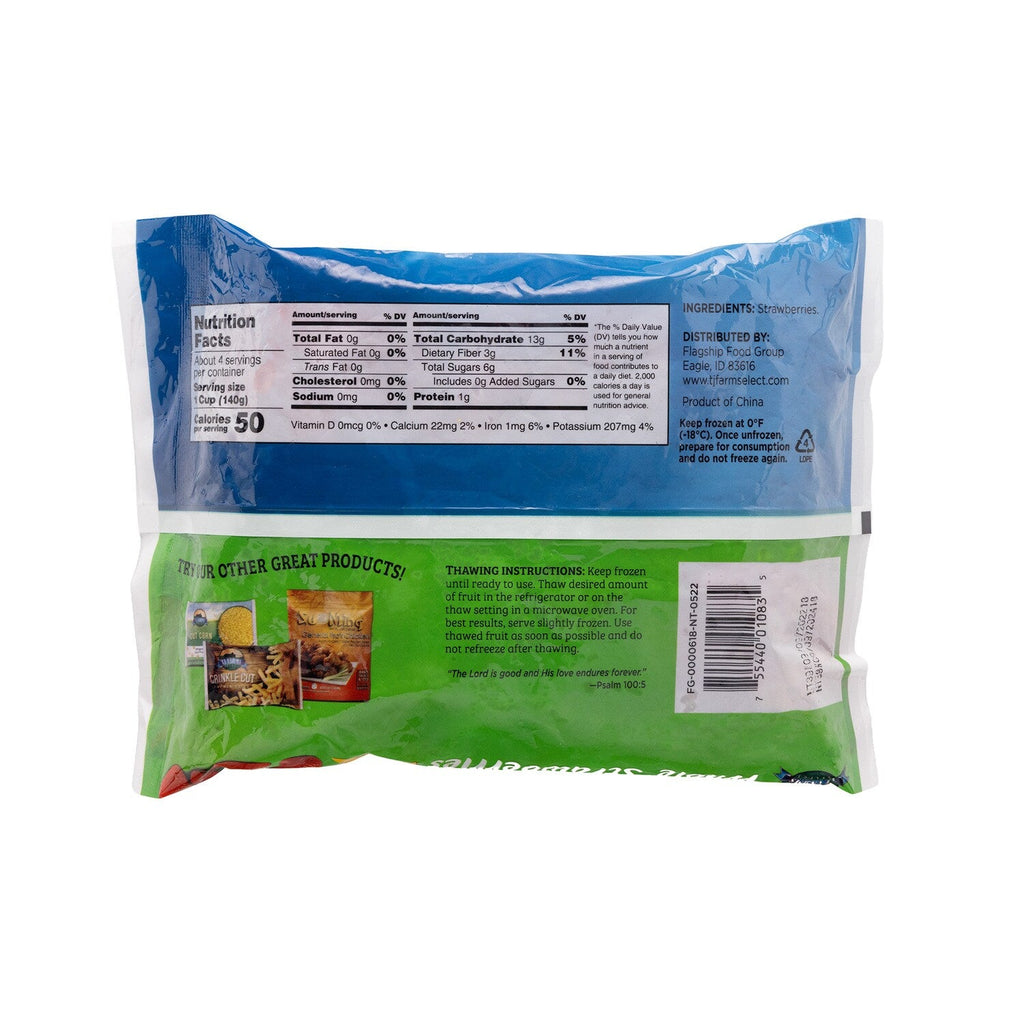 Tj Farms Frozen Whole Strawberries, 1-ct.
