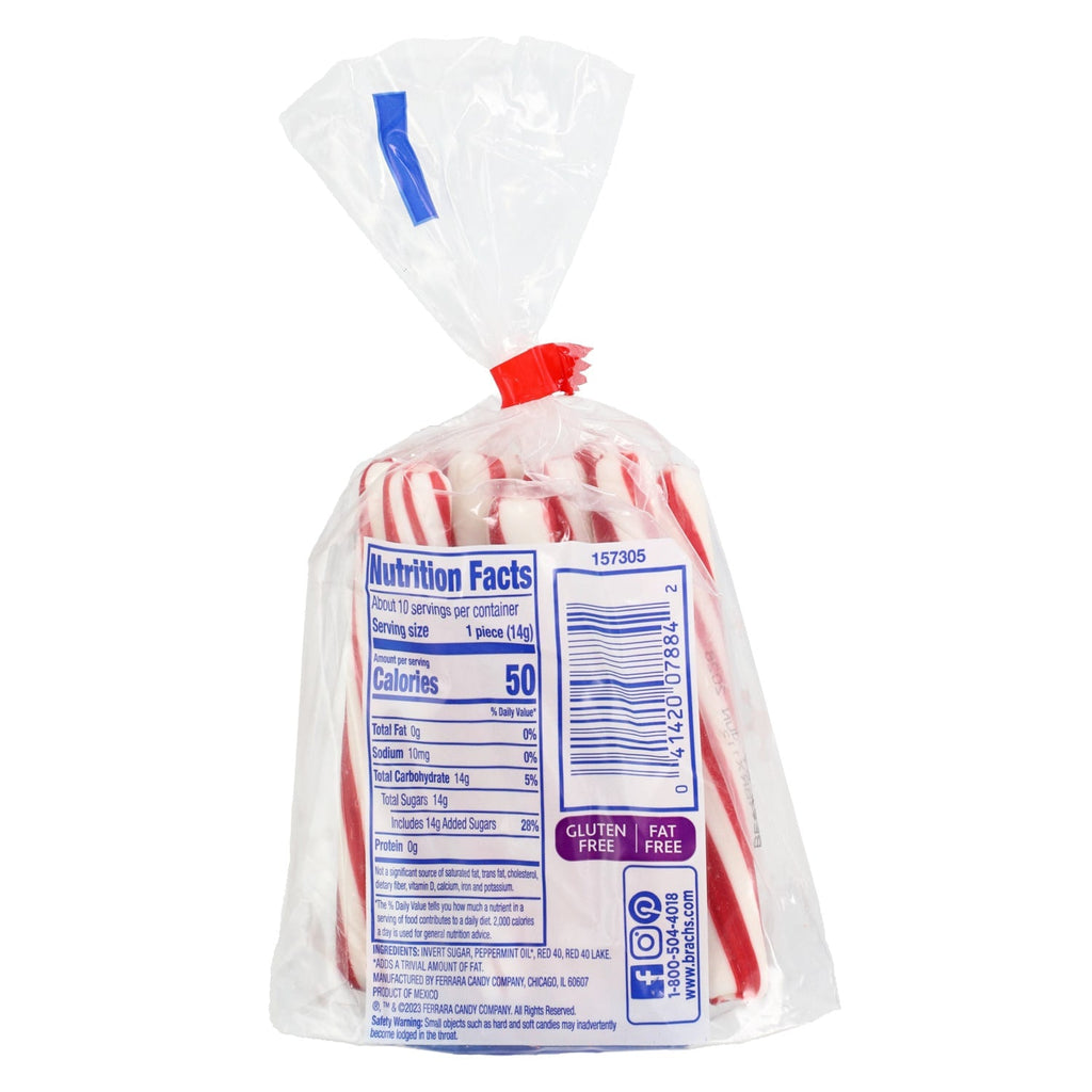 Brachâs Peppermint Sweet Stripe Sticks, 5-oz. Bag