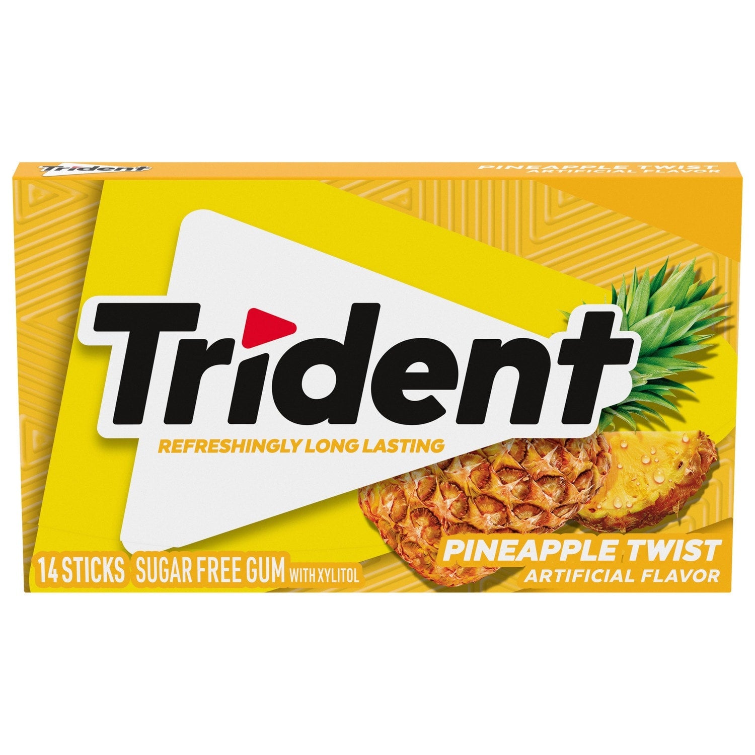Trident Pineapple Twist Sugar Free Gum, 14-pc Pack.