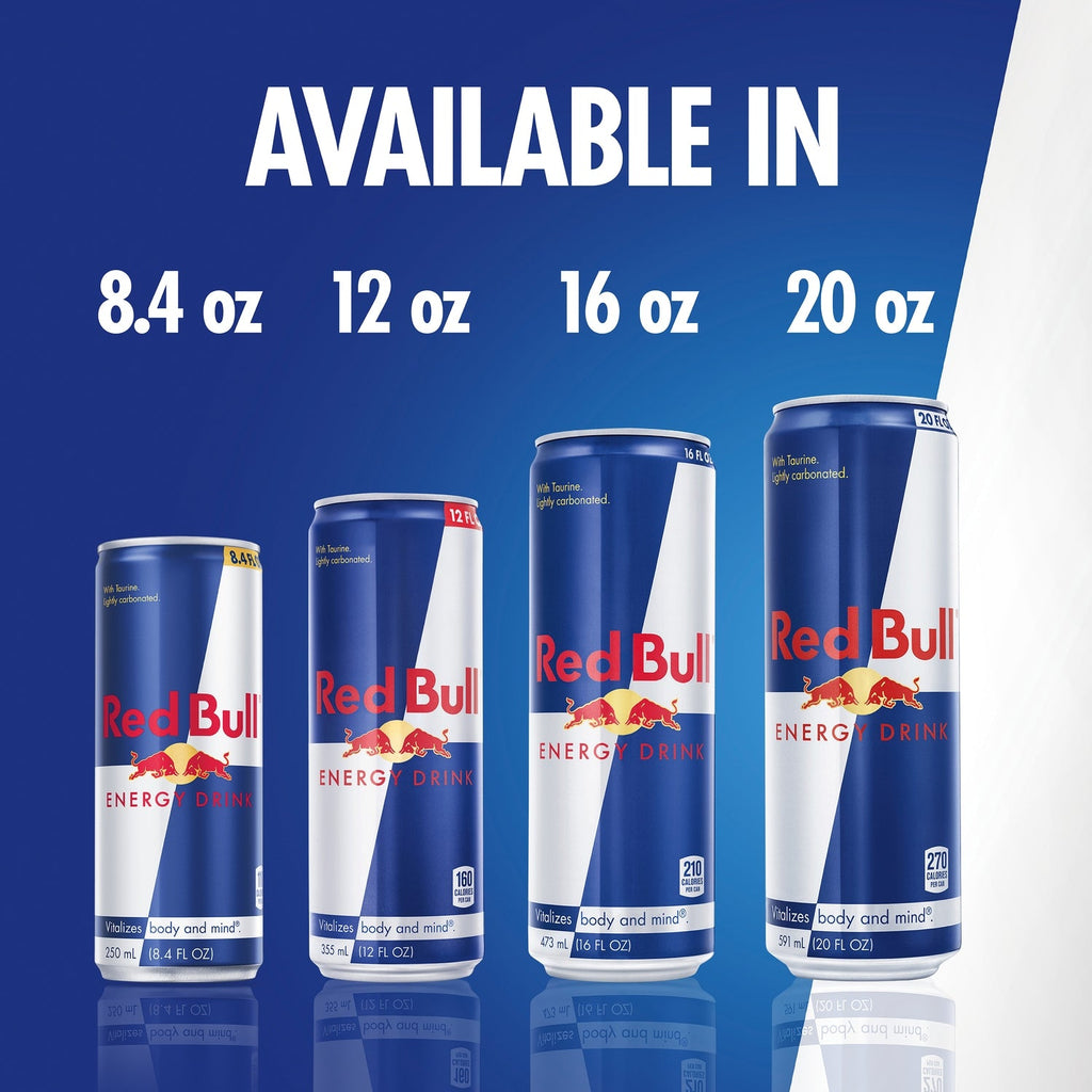 Red Bull Energy Drink, 114mg Caffeine, 12 fl oz Can