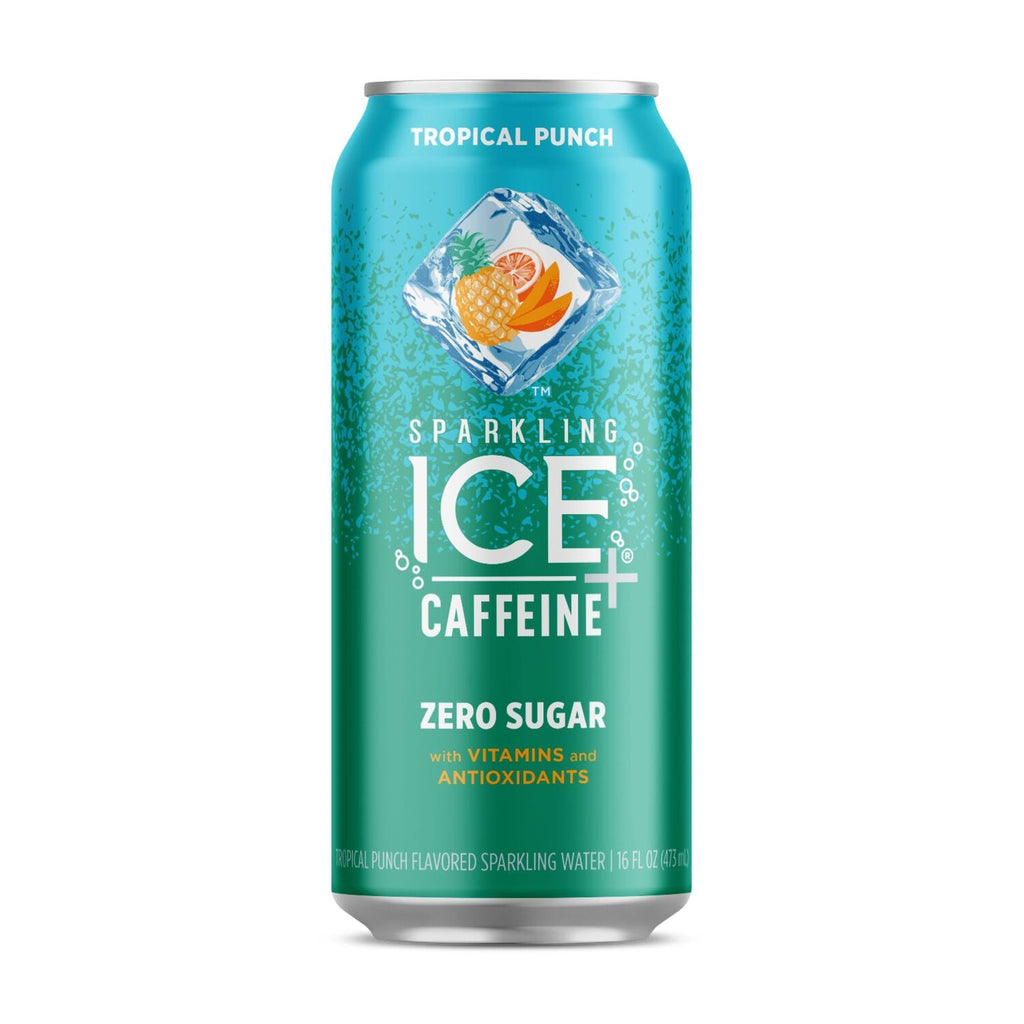Sparkling Ice  Caffeine Zero Sugar Sparkling Water - Tropical Punch, 16 oz.