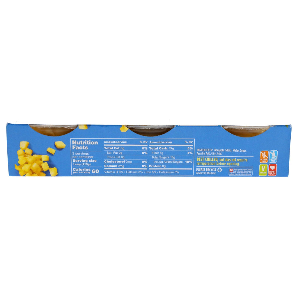 Libby's Pineapple Tidbits Individual Serving Cups, 3-ct. Packs