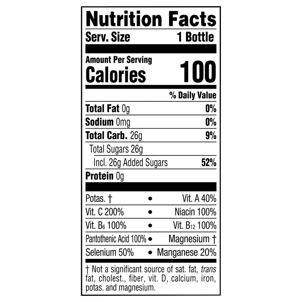 Glaceau Vitamin Water Blueberry Pomegranate Flavored Drink, 1-ct.