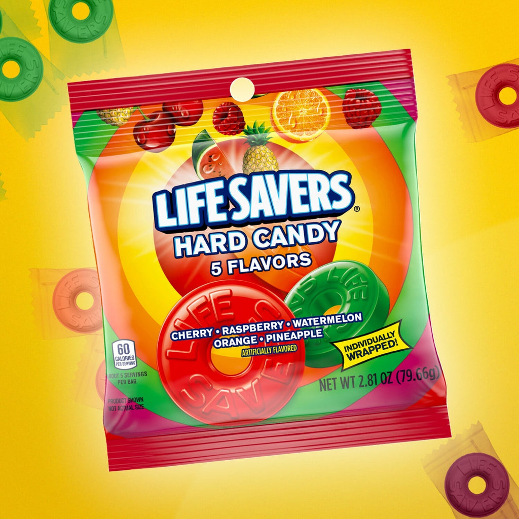 LIFE SAVERS 5 Flavors Hard Candy, 2.81 oz Bag