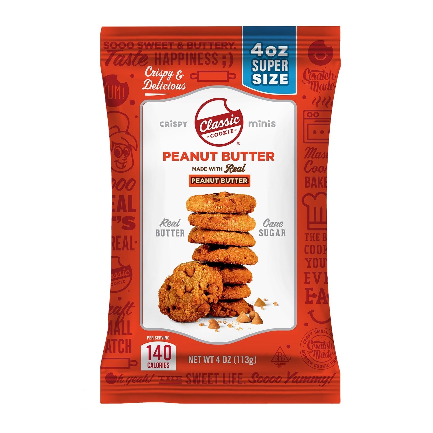 Classic Cookies Mini Cookies - Peanut Butter, 4-oz. Bags
