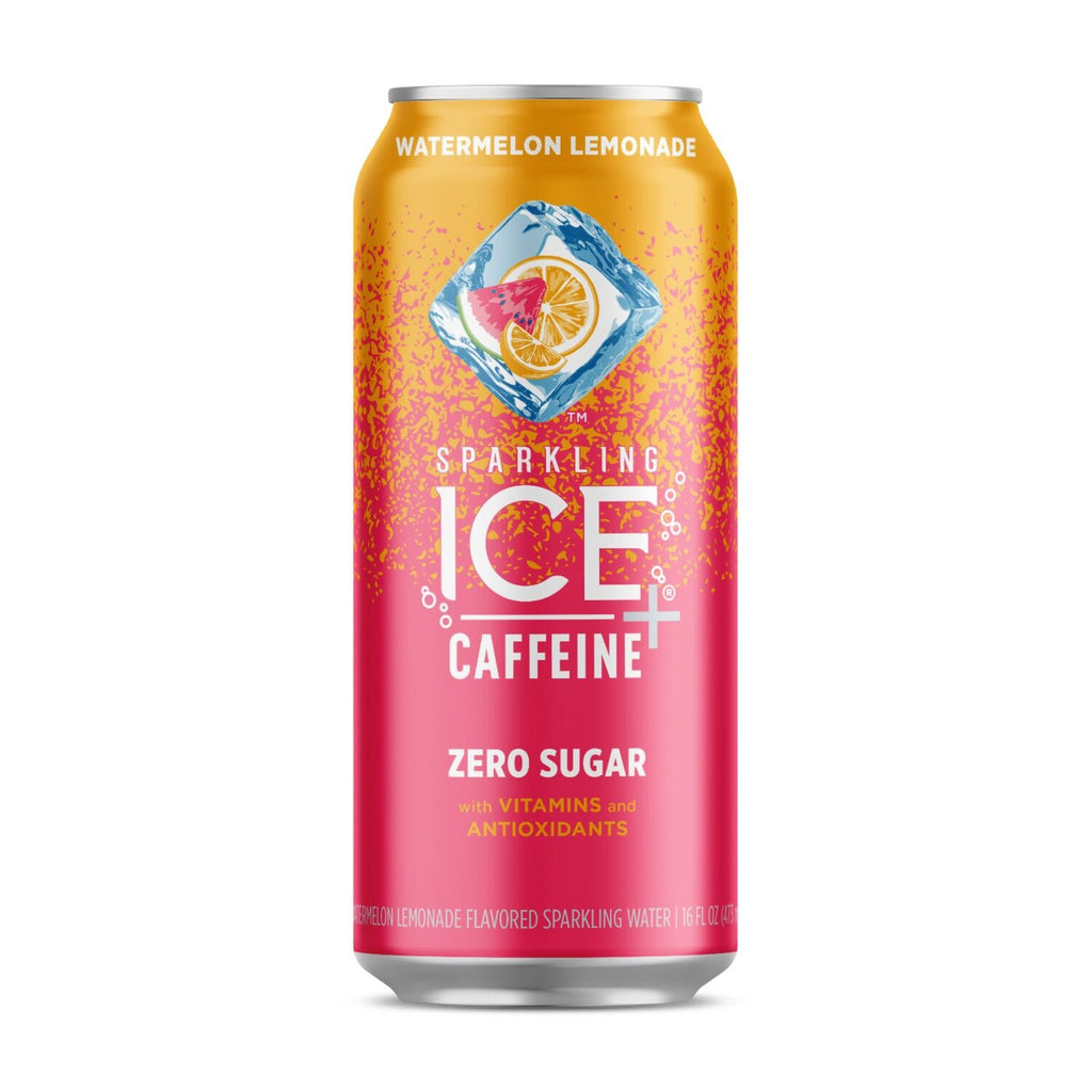 Sparkling Ice ধí½º⧞ Zero Sugar Watermelon Lemonade Sparkling Water, 16 oz.