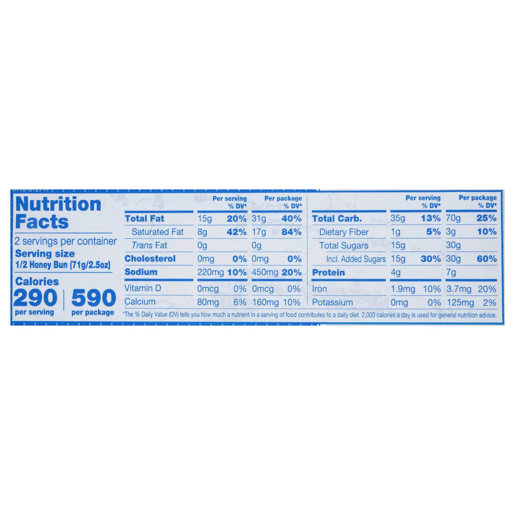 Tastykake Glazed Honey Bun, 5 oz. Pack