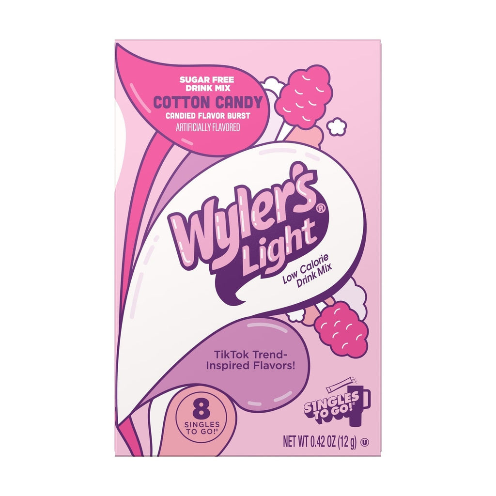 Wyler's Light Drink Sticks Watertok Cotton Candy, 8-ct. Box
