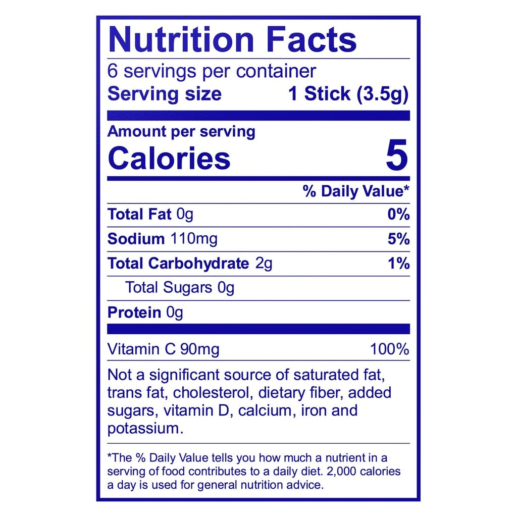 Tampico Mango Punch Drink Sticks, 6-pc Pack.