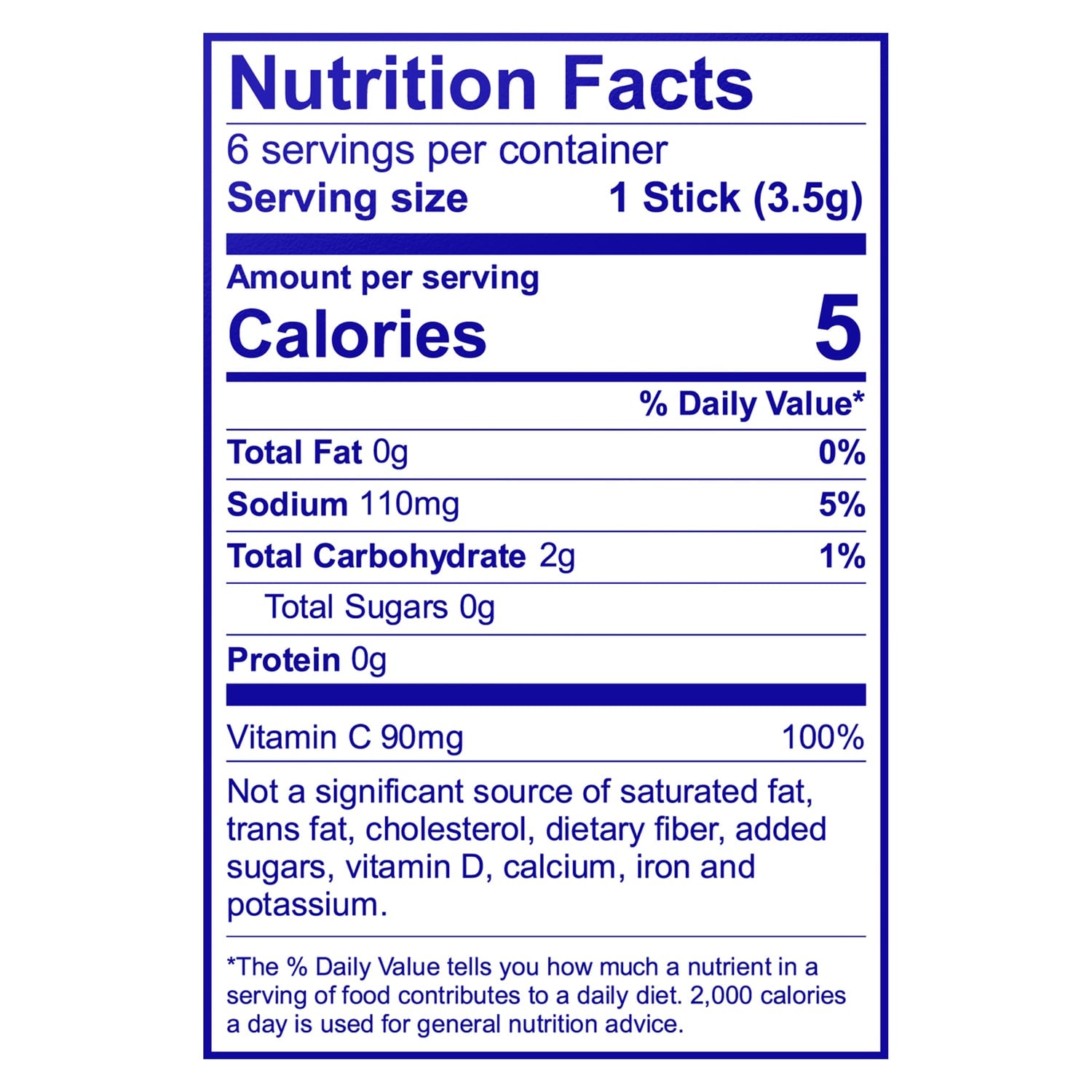Tampico Mango Punch Drink Sticks, 6-pc Pack.