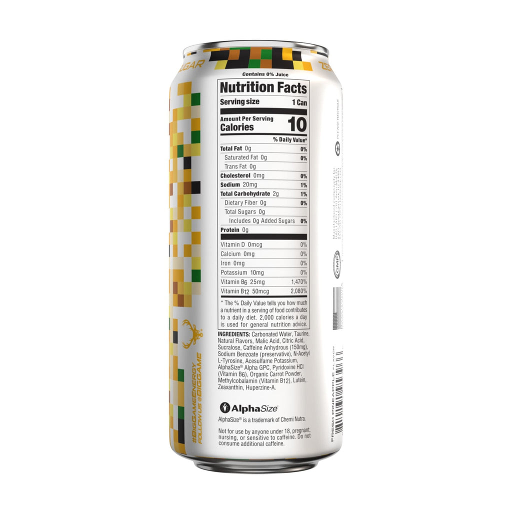 Big Game Energy Pineapple Punch Drink, 16-oz. Can