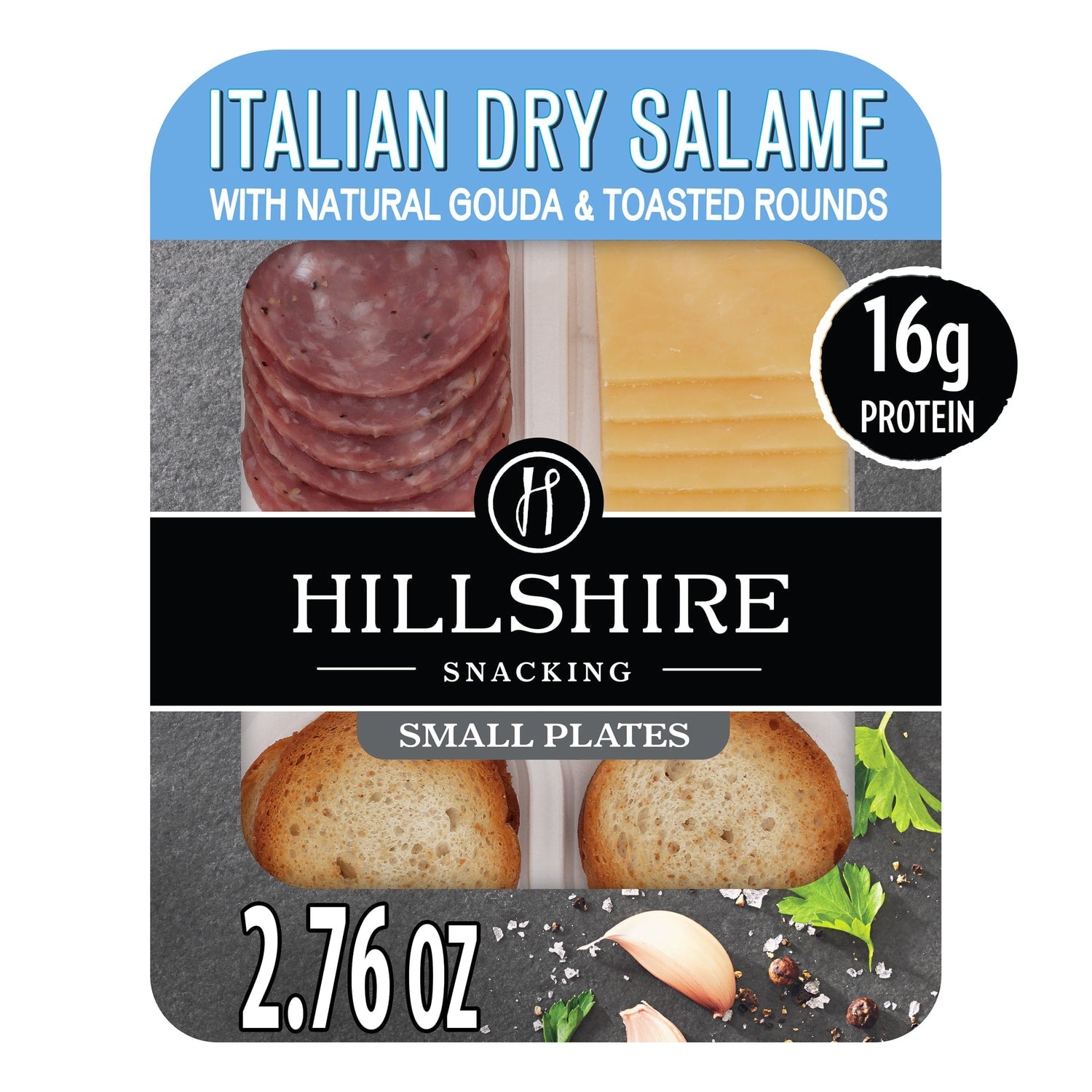 Hillshire Snacking Small Plates with Italian Dry Salame and Gouda Cheese, 2.76 oz.