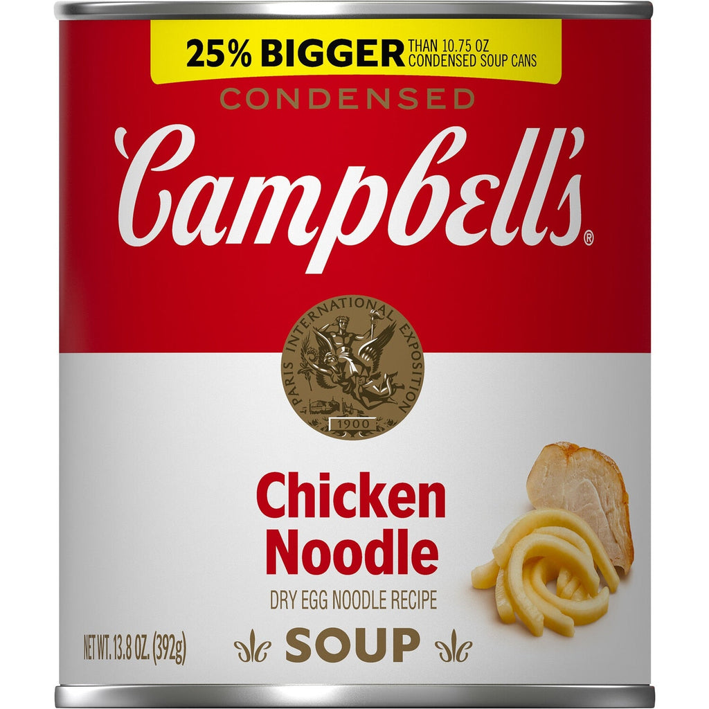 Campbell's Condensed Chicken Noodle Soup Cans, 13.8-oz. Cans