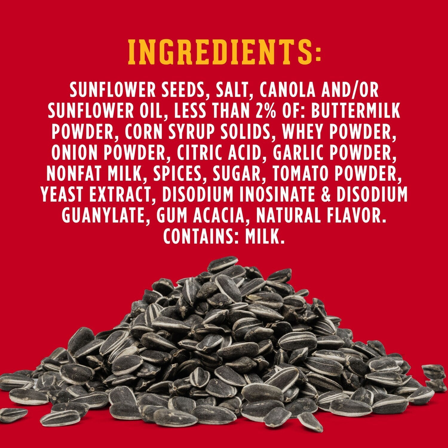 DAVID Jumbo Sunflower Seeds, Ranch Flavor, 3.75 oz.