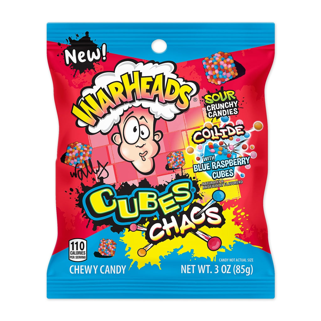 Warheads Cube Chaos Sour Crunchy Candies, 1-ct.