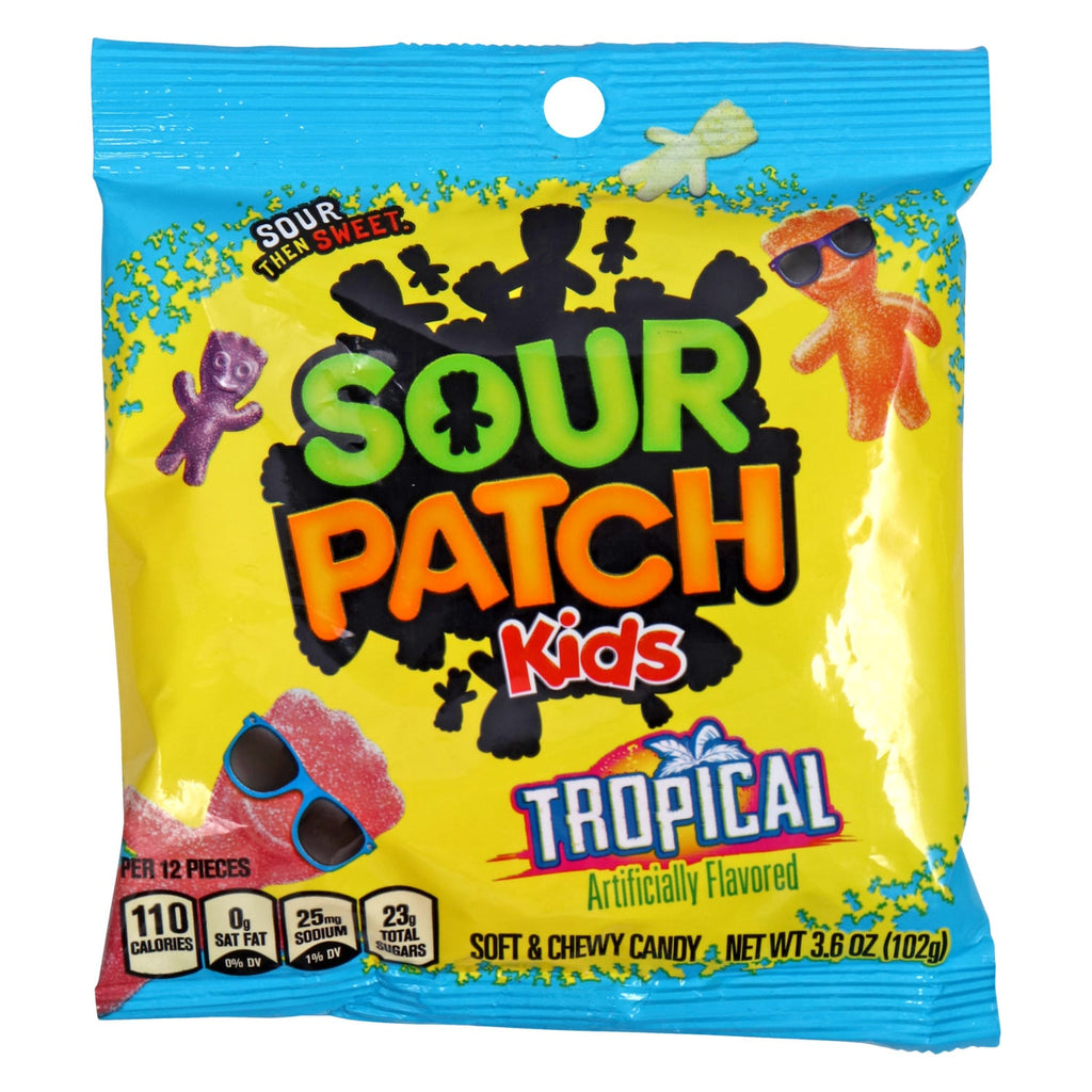 Sour Patch Kids Tropical Candy, 3.6-oz Bags