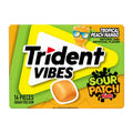 Sour Patch Kids Trident Vibes Tropical Peach Mango Candy, 14-pc Pack.