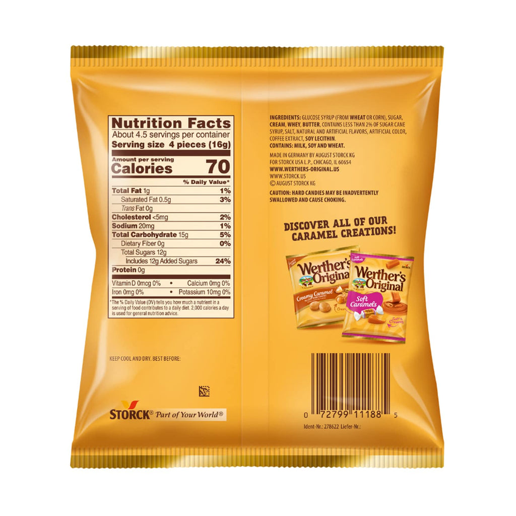 Werther's Caramel Coffee Hard Candies, 2.65-oz. Bags