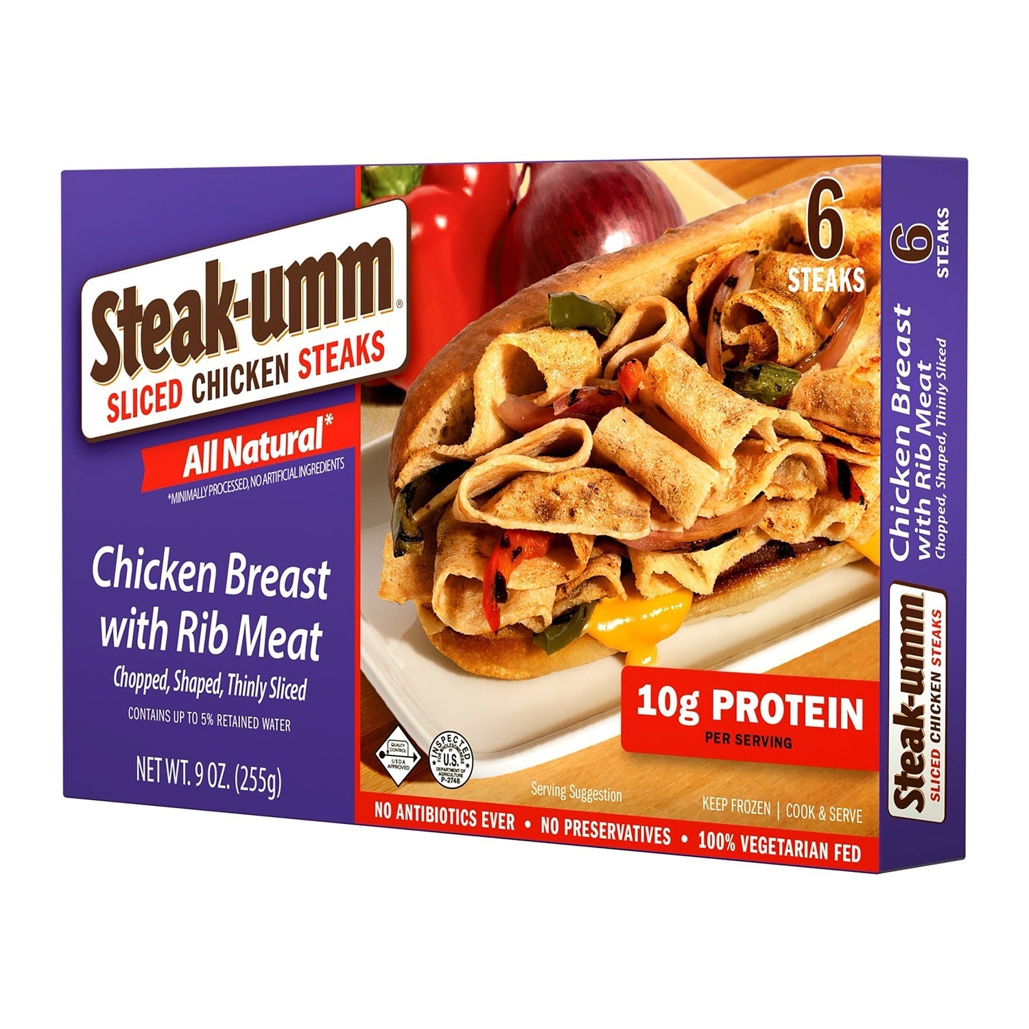 Steak-umm Sliced Chicken Steaks, 9-oz
