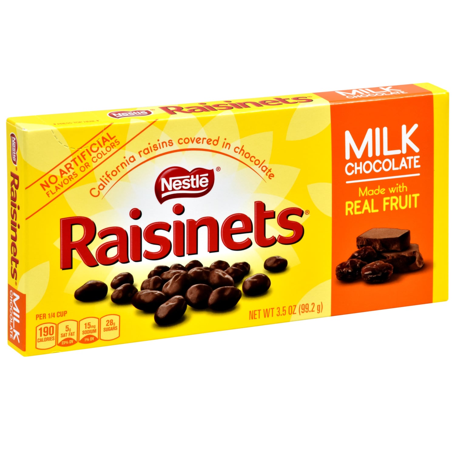 Nestle Raisinets Milk Chocolate-Covered Raisins, 3.5 oz. Box