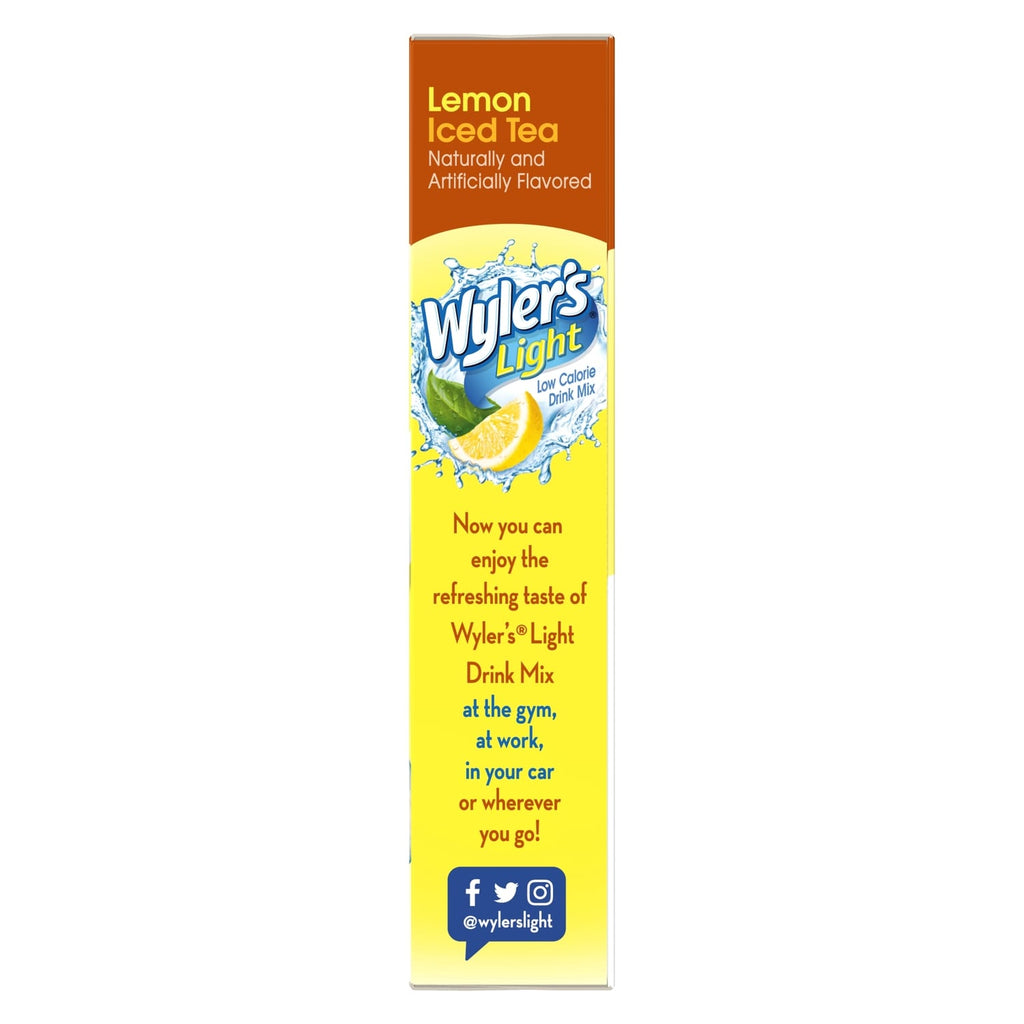 Wyler's Light Sugar Free Lemon Iced Tea, 8-pc Pack.